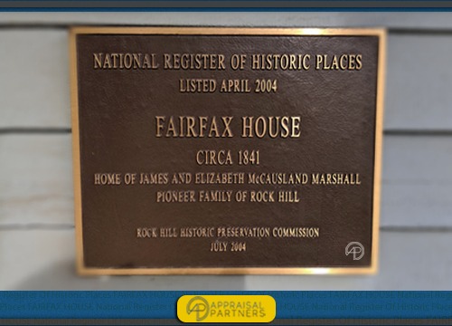 The Fairfax House in Rock Hill